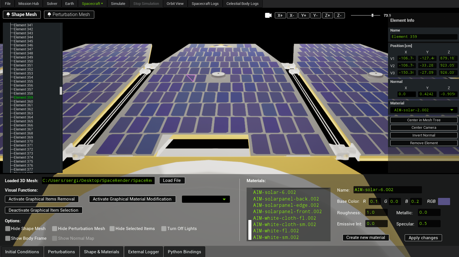 Advanced Geometry and Material System